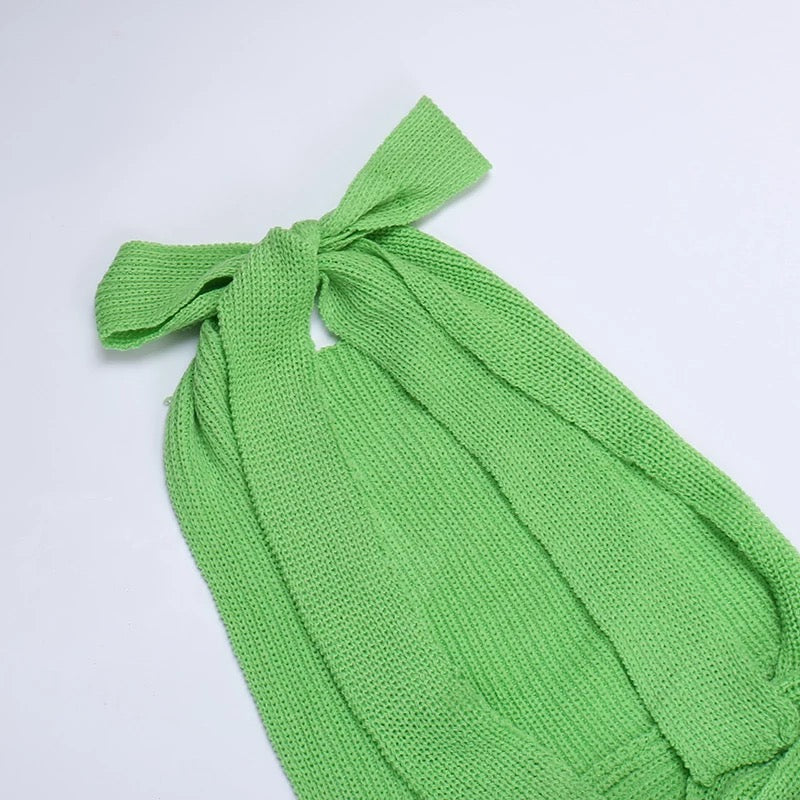 Knit halter