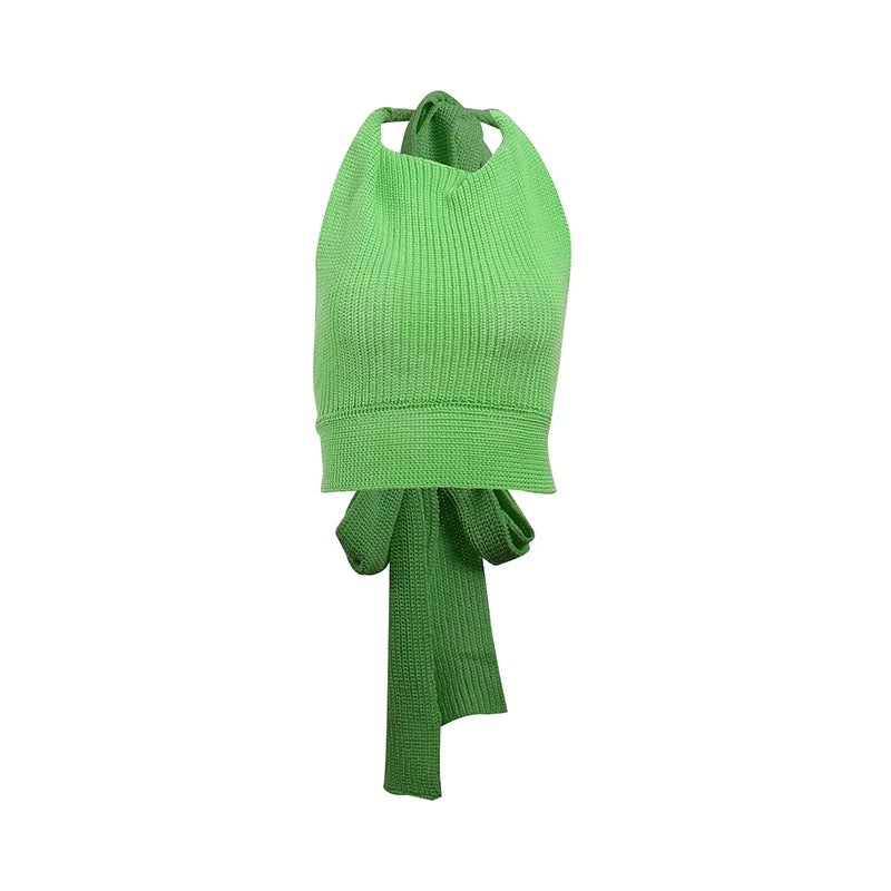 Knit halter